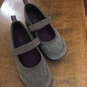 LL Bean comfort Mary Jane style shoes